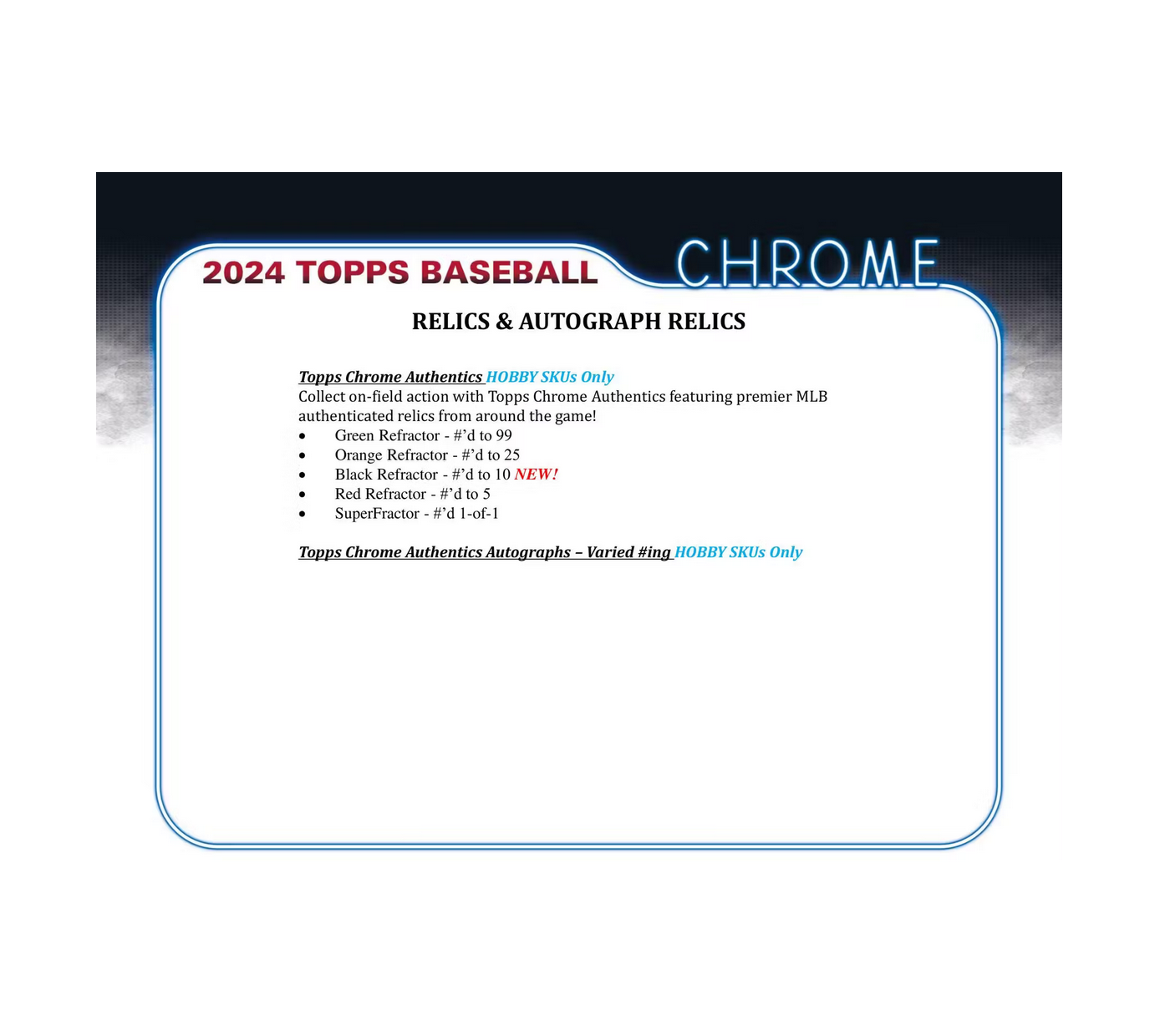 2024 Topps Chrome Baseball Delight Box