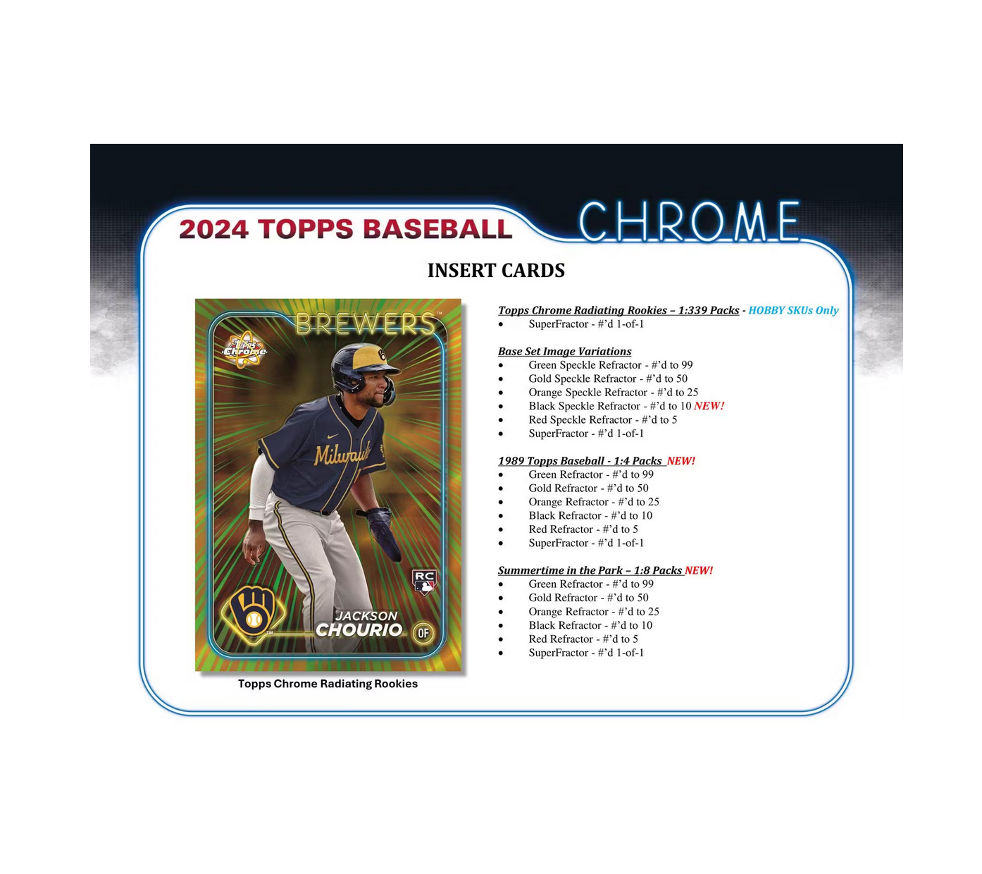 2024 Topps Chrome Baseball Delight Box