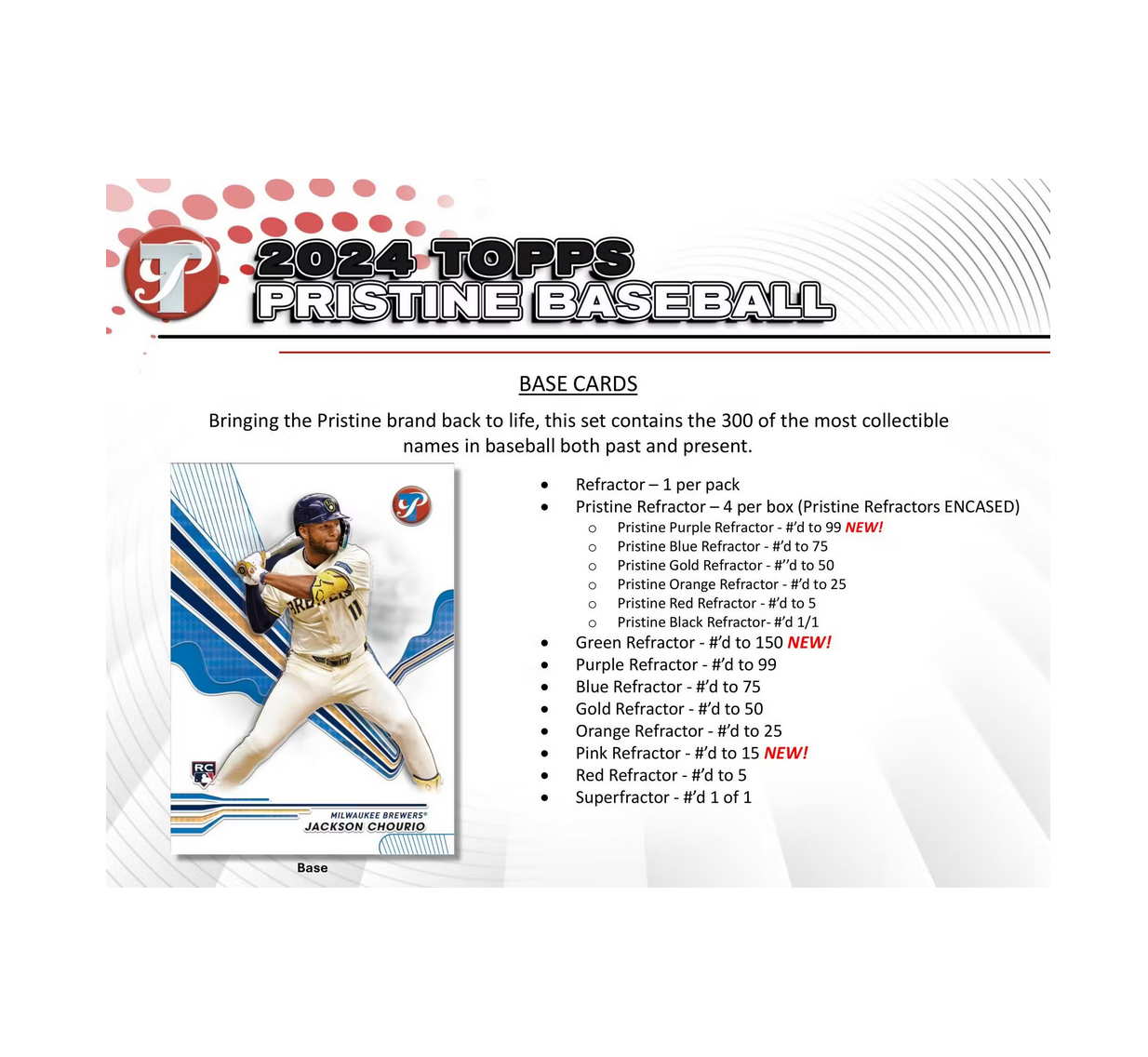 2024 Topps Pristine Baseball Hobby Box