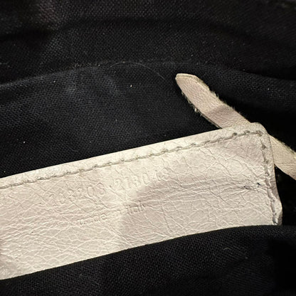 PreOwned Rare Balenciaga First Edition City Bag – White Leather