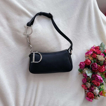 PreOwned Vintage Christian Dior black spell out mini bag Small