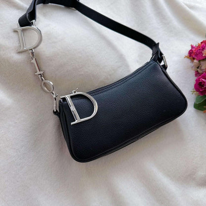 PreOwned Vintage Christian Dior black spell out mini bag Small